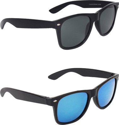Zyaden Wayfarer, Wayfarer Sunglasses(For Men & Women, Black, Blue) Zyaden Wayfarer, Wayfarer Sunglasses(For Men & Women, Black, Blue)