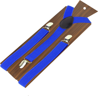 

Peluche Y- Back Suspenders for Men, Boys(Blue, Black)