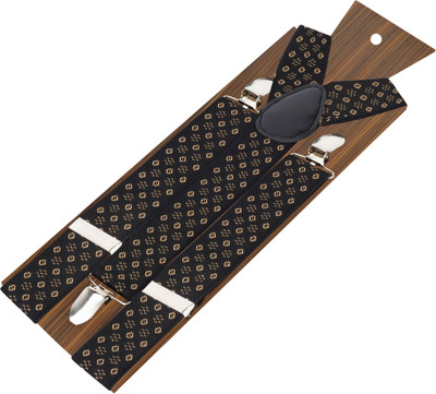 

Peluche Y- Back Suspenders for Men, Boys(Black, Beige)