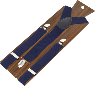 

Peluche Y- Back Suspenders for Men, Boys(Blue, Black)