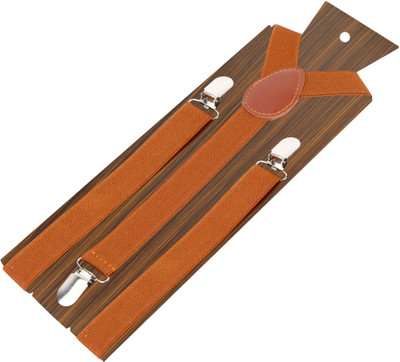 

Peluche Y- Back Suspenders for Men, Boys(Brown)