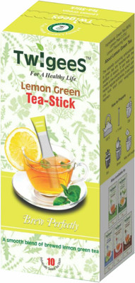 

Nature & Nurture Twigees - Lemon Green Tea Sticks Lemon Herbal Tea Bags(20 g, Box)