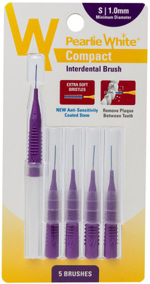 

pearlie white Compact Interdental Brush S 1.0mm Pack Of 5s Ultra Soft Toothbrush(Pack of 5)