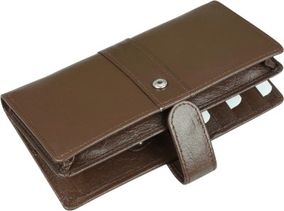 

Kan Valentine Day Gift-Genuine Leather Mobile Cover(Up to 5.5")/Travel Document Holder/Card Holder for Men & Women(Brown)