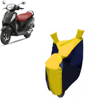 Auto Age Two Wheeler Cover for Suzuki(Access, Yellow)