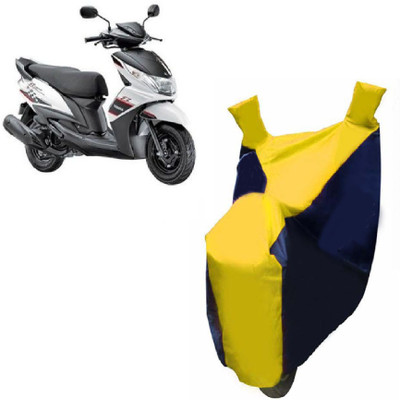 Auto Age Two Wheeler Cover for Yamaha(Ray Z, Yellow)