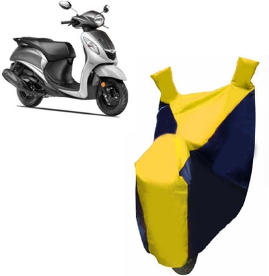 KAAZ Two Wheeler Cover for Yamaha(Fascino, Yellow)