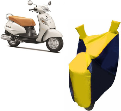 Autocraft Two Wheeler Cover for Suzuki(Access, Yellow)
