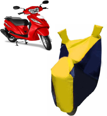 Auto Age Two Wheeler Cover for TVS(Wego, Yellow)