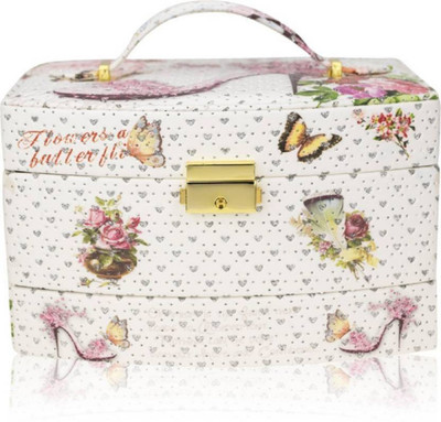 

ZEVORA Cinderalla Sandal1 Multi Purpose Fashion Vanity Box(White)