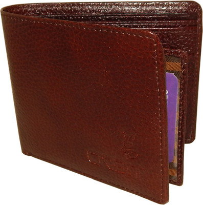 

Orbit Men Brown Genuine Leather Wallet(7 Card Slots)