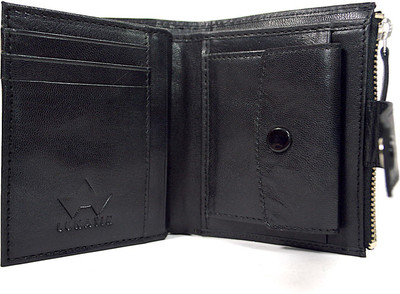 

LUNATIK Boys Black Genuine Leather Wallet(13 Card Slots)