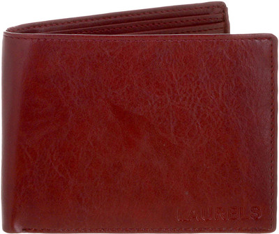 

Laurels Men Red Genuine Leather Wallet(7 Card Slots)