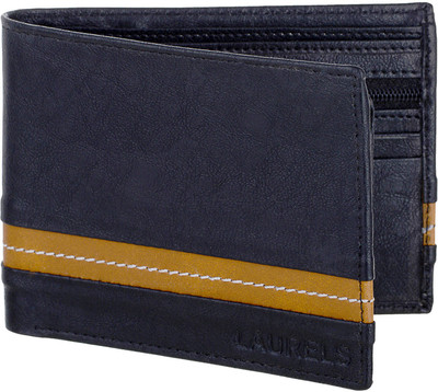 

Laurels Men Blue Genuine Leather Wallet(8 Card Slots)