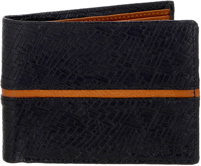 

Laurels Men Black Artificial Leather Wallet(8 Card Slots)
