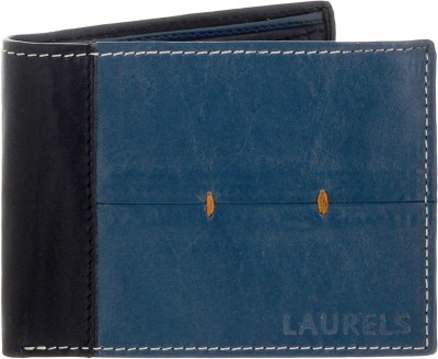 

Laurels Men Blue Genuine Leather Wallet(8 Card Slots)