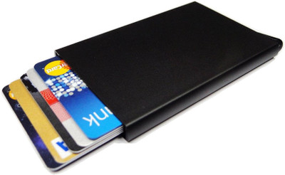 

U.S. CROWN Men Black Plastic Card Holder(6 Card Slots)