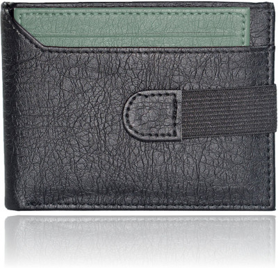 

Adam Zac Men Black Artificial Leather Wallet(7 Card Slots), Black-green