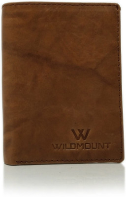 

Wildmount Men Brown Genuine Leather Wallet(7 Card Slots)