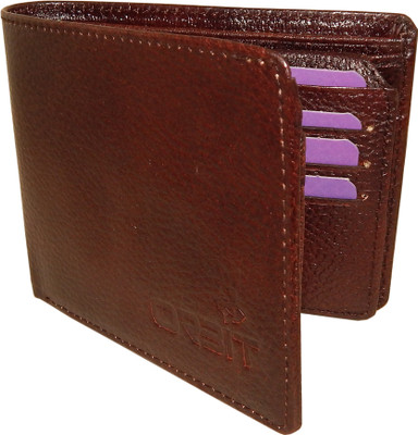 

Orbit Men Brown Genuine Leather Wallet(11 Card Slots)