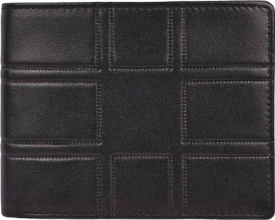 

MOBIPHONICS Men Black Genuine Leather Wallet(9 Card Slots)