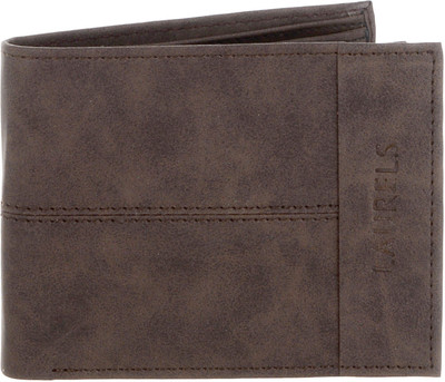 

Laurels Men Brown Genuine Leather Wallet(6 Card Slots)