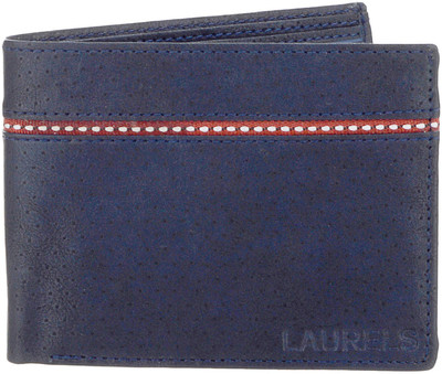 

Laurels Men Blue Artificial Leather Wallet(4 Card Slots)
