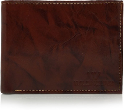 

Wildmount Men Brown Genuine Leather Wallet(3 Card Slots)