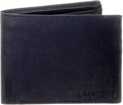 

Laurels Men Black Genuine Leather Wallet(6 Card Slots)