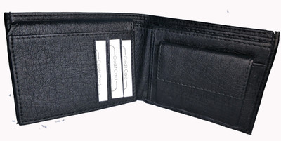 

goodhand Men Black Artificial Leather Wallet(8 Card Slots)