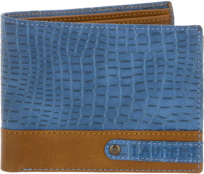 

Laurels Men Blue Artificial Leather Wallet(9 Card Slots)