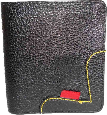 

oopsy Men Black Artificial Leather Wallet(5 Card Slots)