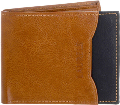 

Laurels Men Tan Genuine Leather Wallet(8 Card Slots)