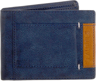 

Laurels Men Blue Genuine Leather Wallet(8 Card Slots)