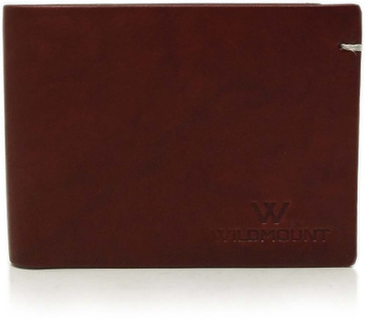 

Wildmount Men Brown Genuine Leather Wallet(3 Card Slots), Dark brown