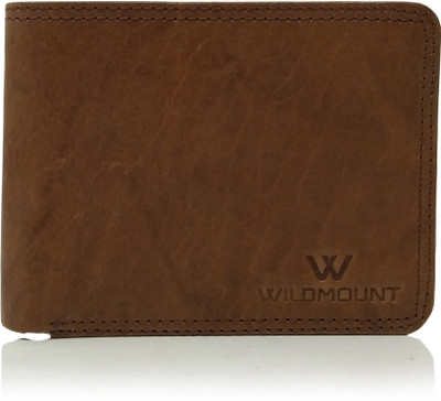 

Wildmount Men Brown Genuine Leather Wallet(3 Card Slots)