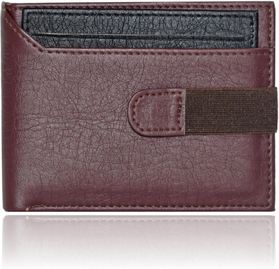 

Bizarre Kraftz Men Casual, Formal Brown Artificial Leather Wallet(7 Card Slots), Brown-black