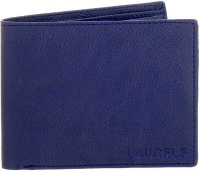 

Laurels Men Blue Artificial Leather Wallet(6 Card Slots)
