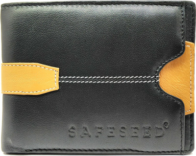 

SAFESEED Men Black Genuine Leather Card Holder(10 Card Slots)