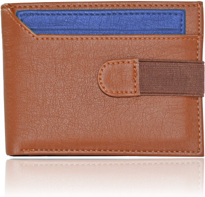 

Adam Zac Men Tan Artificial Leather Wallet(7 Card Slots), Tan-blue