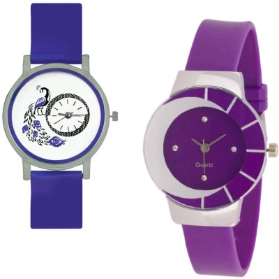 INDIUM NEW PEACOCK LATEST WATCH WITH PURPLE FANCY LATEST WATCH Watch  - For Girls   Watches  (INDIUM)