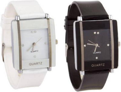 

SWANOS A0016 Kawa White&Black Square Watch For Girls Watch - For Girls