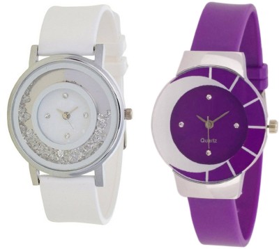 INDIUM NEW MOVABLE DIAMOND PS0616PS WITH PURPLE NEW UNIQUE DESIGN FANCY WATCH COLLECTION FROM PLANET ZONE Watch  - For Girls   Watches  (INDIUM)