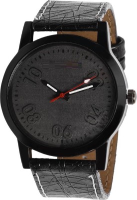 Miss Perfect Black Leather 002 watch for boys Watch  - For Boys   Watches  (Miss Perfect)