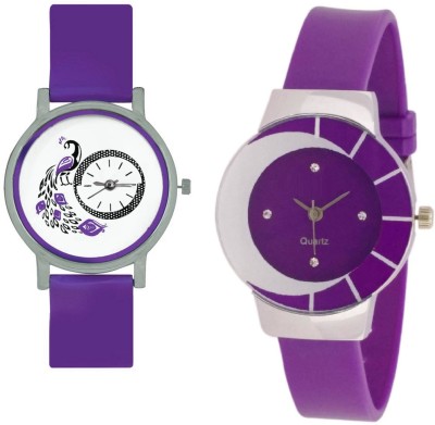 INDIUM NEW PEACOCK LATEST WATCH WITH PURPLE FANCY LATEST WATCH Watch  - For Girls   Watches  (INDIUM)