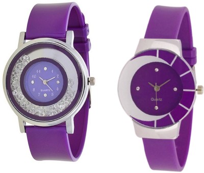 INDIUM NEW MOVABLE DIAMOND PS0617PS WITH PURPLE NEW UNIQUE DESIGN FANCY WATCH COLLECTION FROM PLANET ZONE Watch  - For Girls   Watches  (INDIUM)
