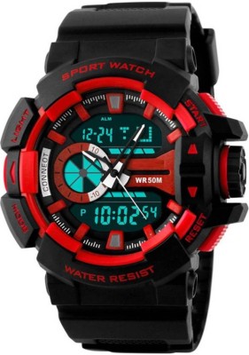 FASHION POOL ROUND ANALOG & DIGITAL SKMEI WATER PROOF WATCH FOR HIM SPECIAL WATCH FOR MENS & BOYS WITH DESIGNER RUBBER BELT WATCH FOR HIM Watch  - For Boys   Watches  (FASHION POOL)