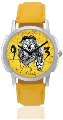 EXCEL Yellow Skull Graphic Watch  - For Boys   Watches  (Excel)