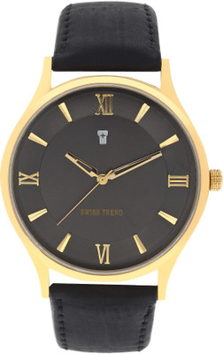 

Swiss Trend ST2293 All Black Slim Elegant Watch - For Men
