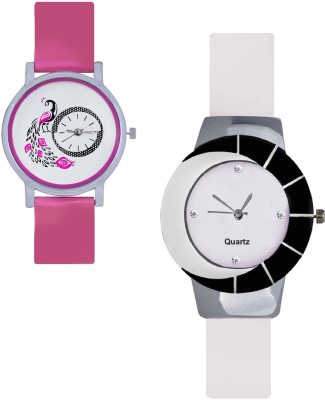 INDIUM NEW UNIQUE PEACOCK DESIGN WITH WHITE WATCH UPPER SCREEN BLACK DESIGN LATEST COLLECTION Watch  - For Boys   Watches  (INDIUM)